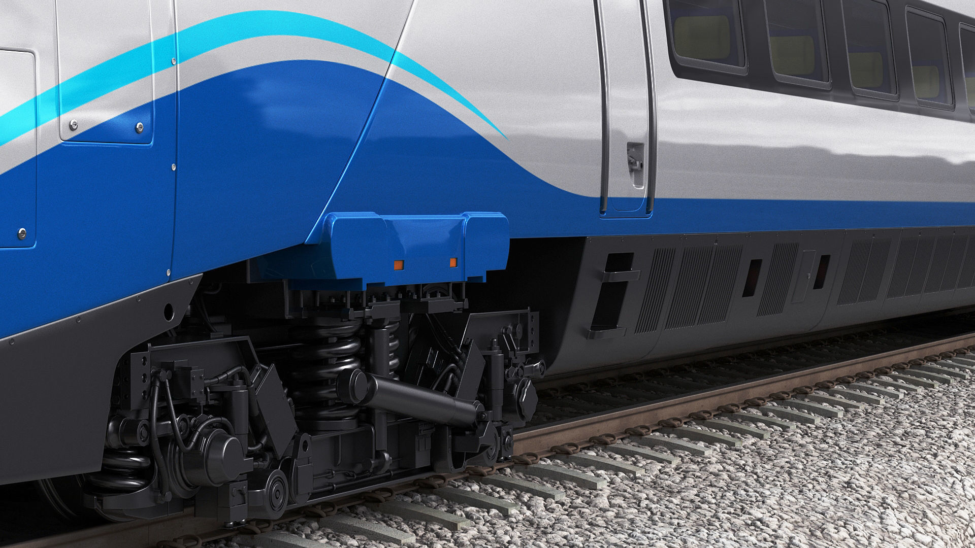 Train ETR610 Pendolino 3D model_10