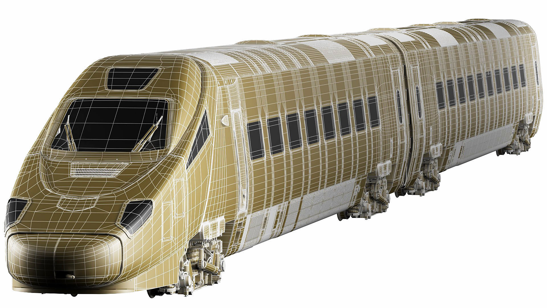 Train ETR610 Pendolino 3D model_22