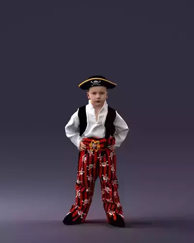 000094 Pirate Kid 1121 3dp