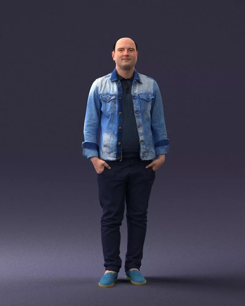 000068 Jeans Jacket 0721 3D model