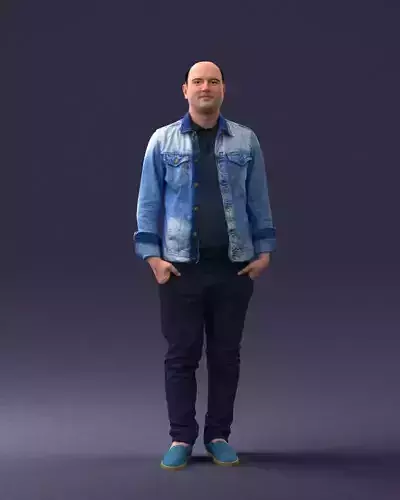000068 Jeans Jacket 0721 3D model
