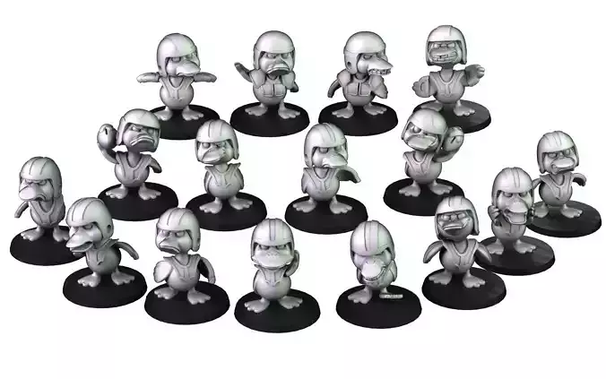 Quack attack Team 3D print model