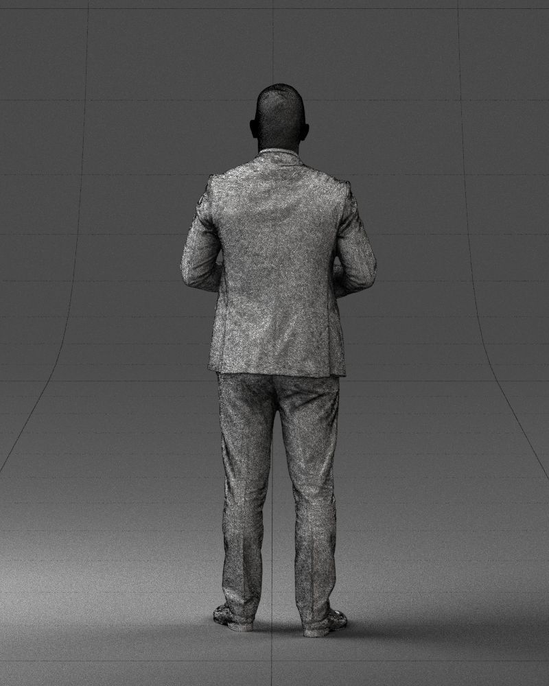 000288 Businessman with Skull Professional Character 0905 3dp 3D print model_21