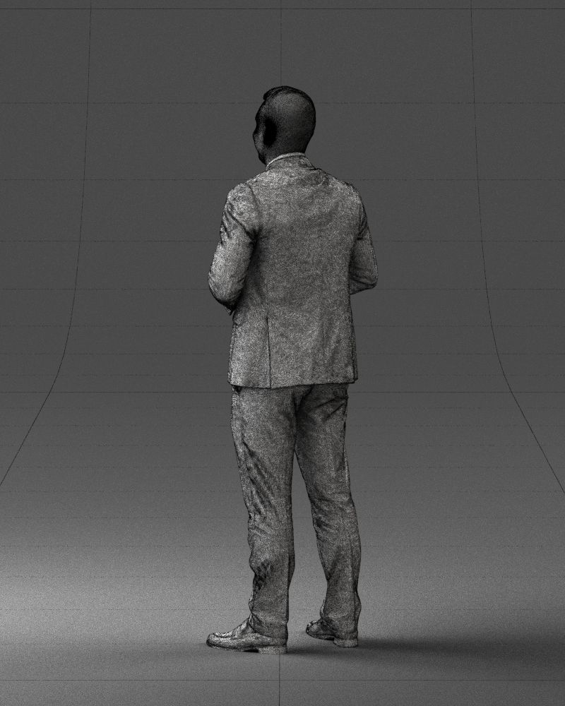 000288 Businessman with Skull Professional Character 0905 3dp 3D print model_24