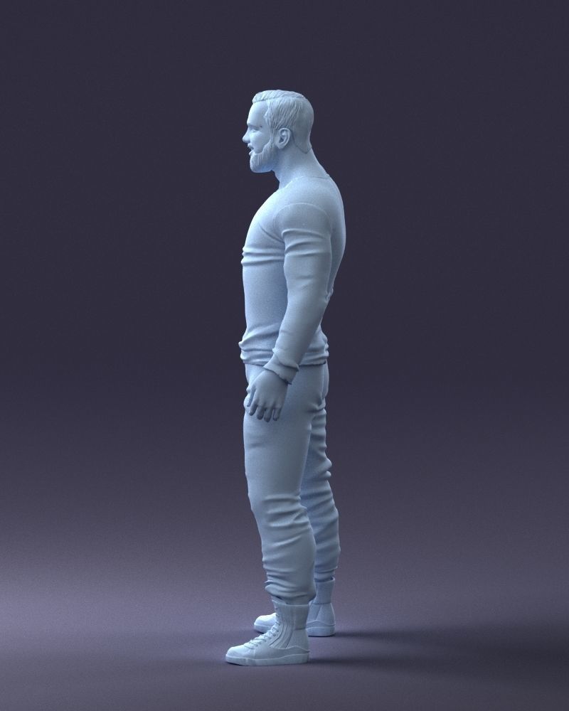 000230 Man in Camouflage Clothing 1203 3dp 3D print model_13
