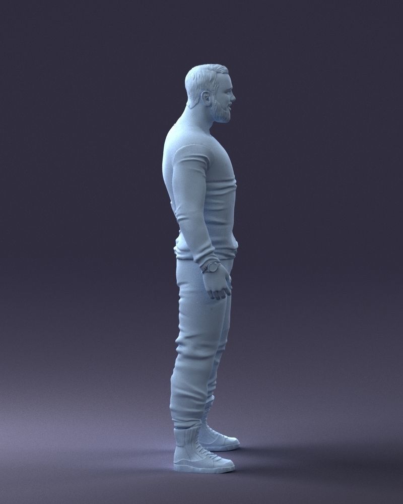 000230 Man in Camouflage Clothing 1203 3dp 3D print model_22