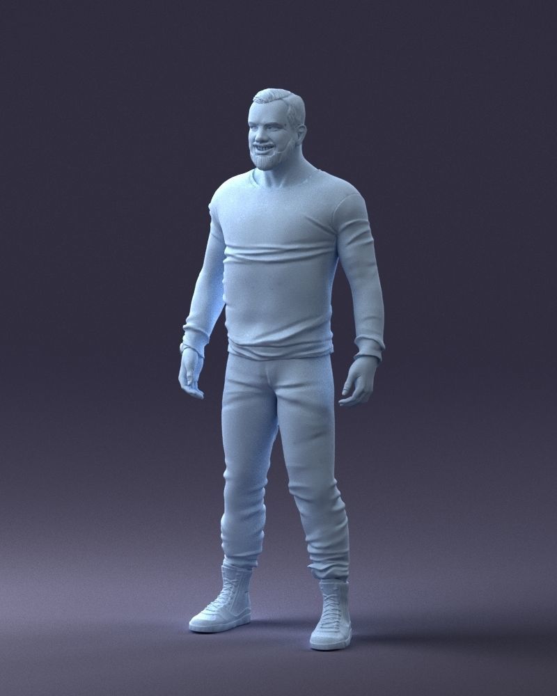 000230 Man in Camouflage Clothing 1203 3dp 3D print model_15