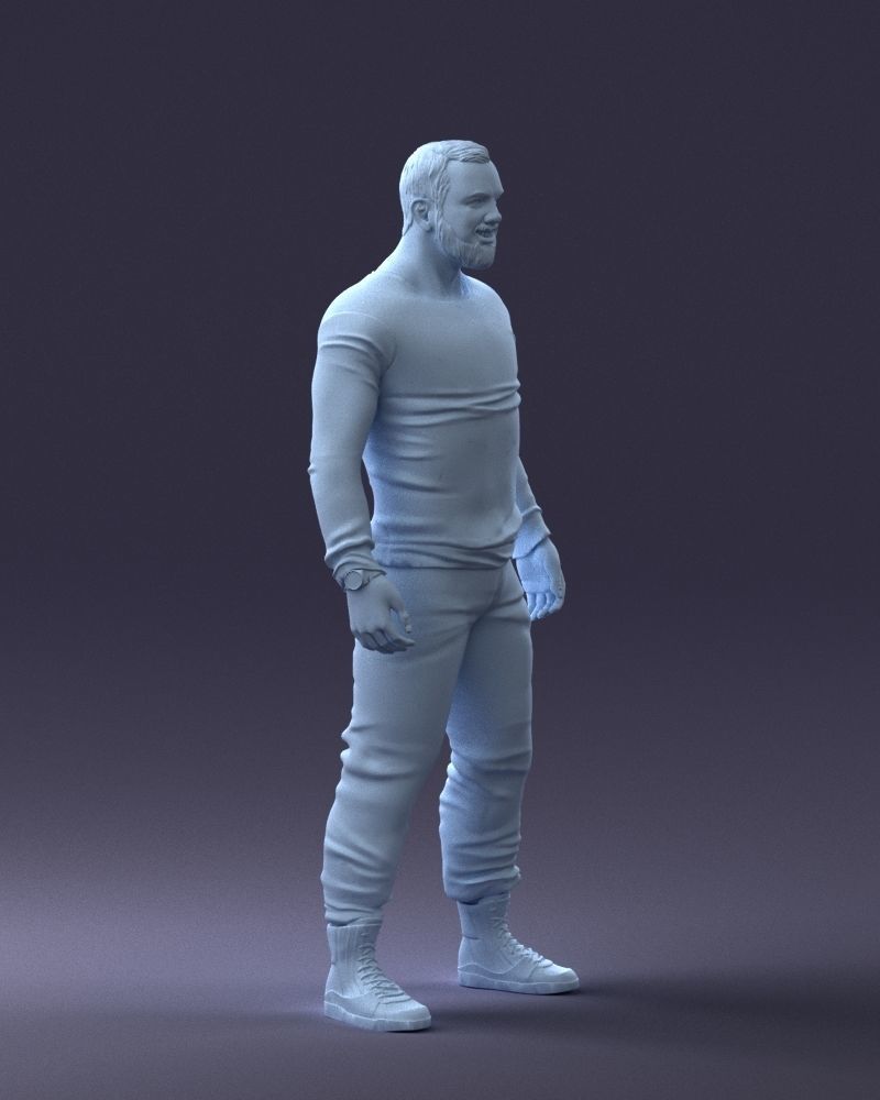 000230 Man in Camouflage Clothing 1203 3dp 3D print model_21