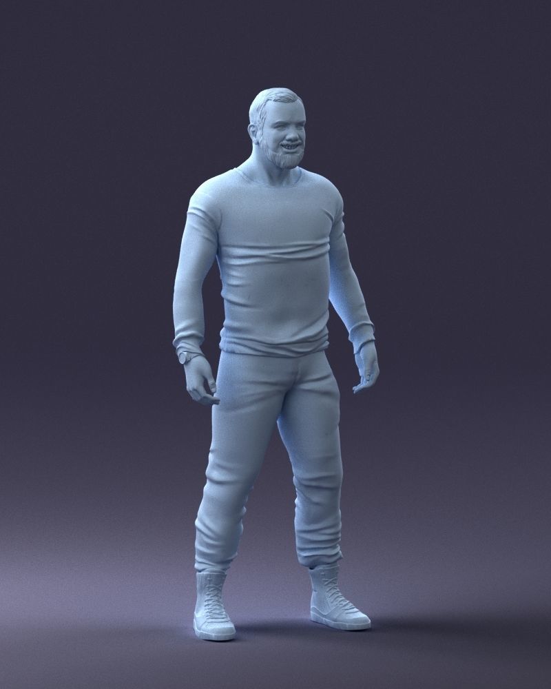 000230 Man in Camouflage Clothing 1203 3dp 3D print model_20