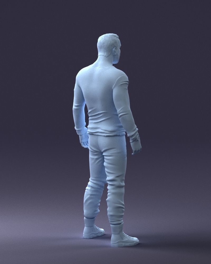 000230 Man in Camouflage Clothing 1203 3dp 3D print model_24