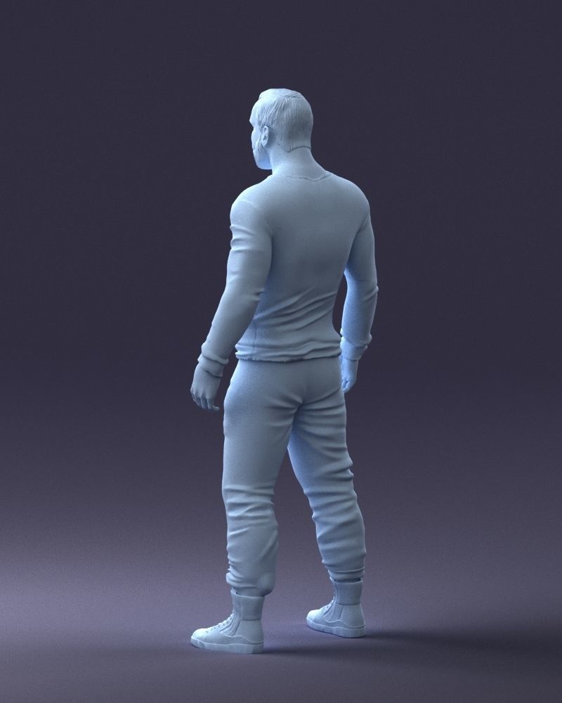 000230 Man in Camouflage Clothing 1203 3dp 3D print model_23