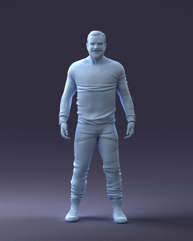 000230 Man in Camouflage Clothing 1203 3dp 3D print model_17