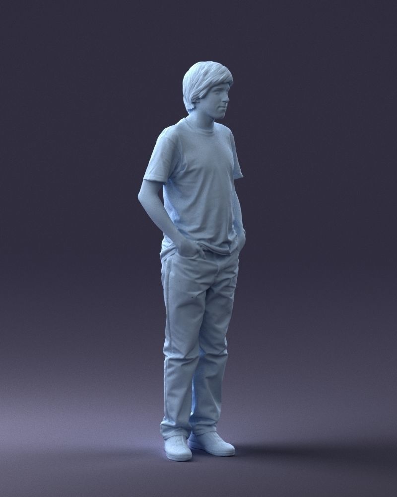 000045 Man in Wolf T-Shirt 0111 3D model_18