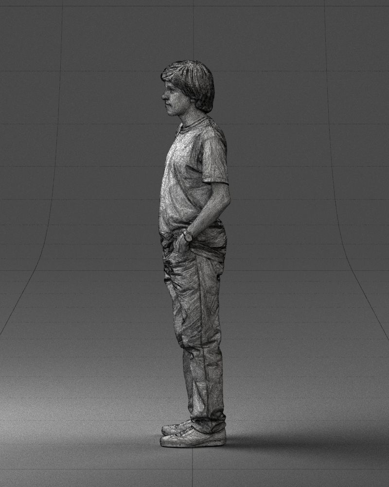 000045 Man in Wolf T-Shirt 0111 3D model_33