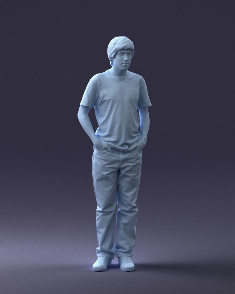 000045 Man in Wolf T-Shirt 0111 3D model_15