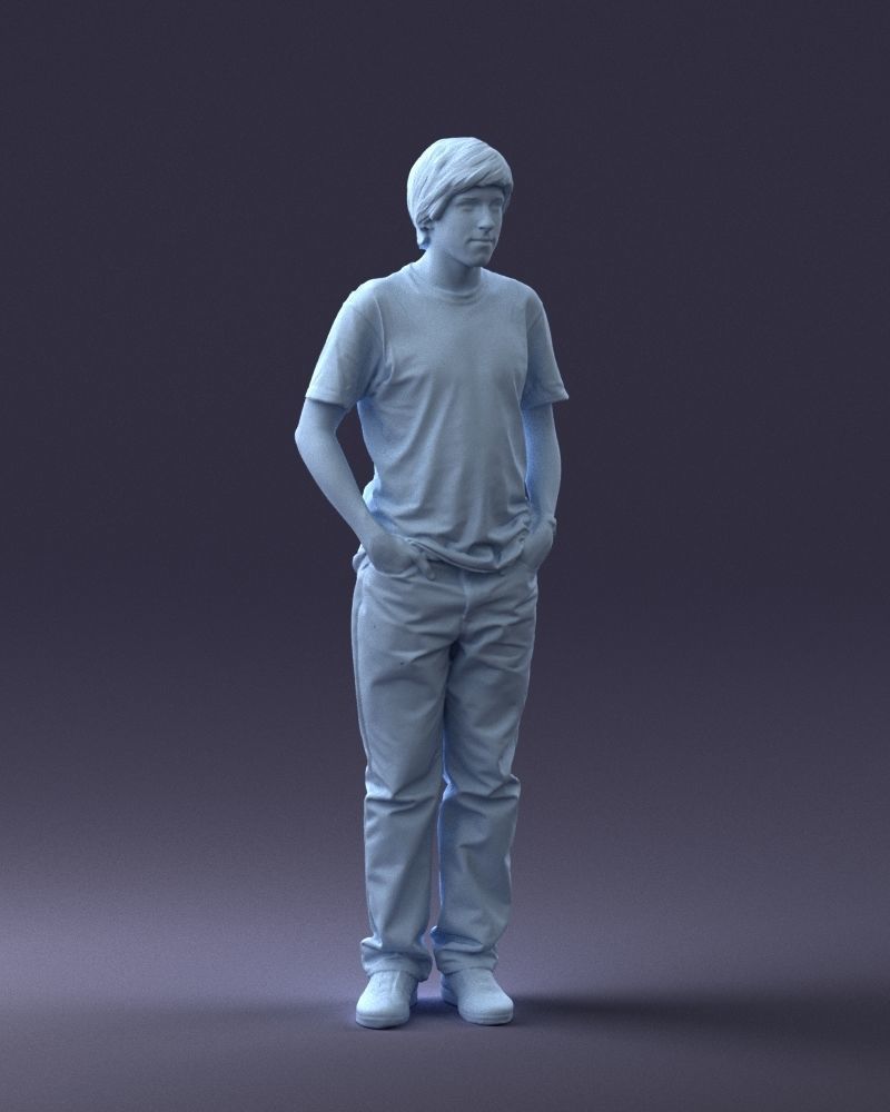000045 Man in Wolf T-Shirt 0111 3D model_17