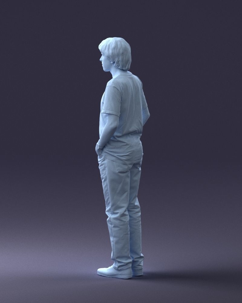 000045 Man in Wolf T-Shirt 0111 3D model_21