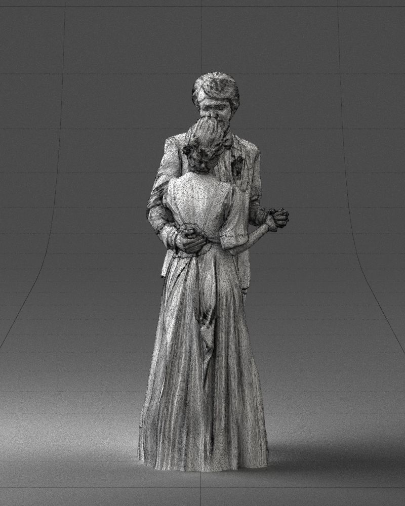 000016 Wedding couple 0430 3D model_14