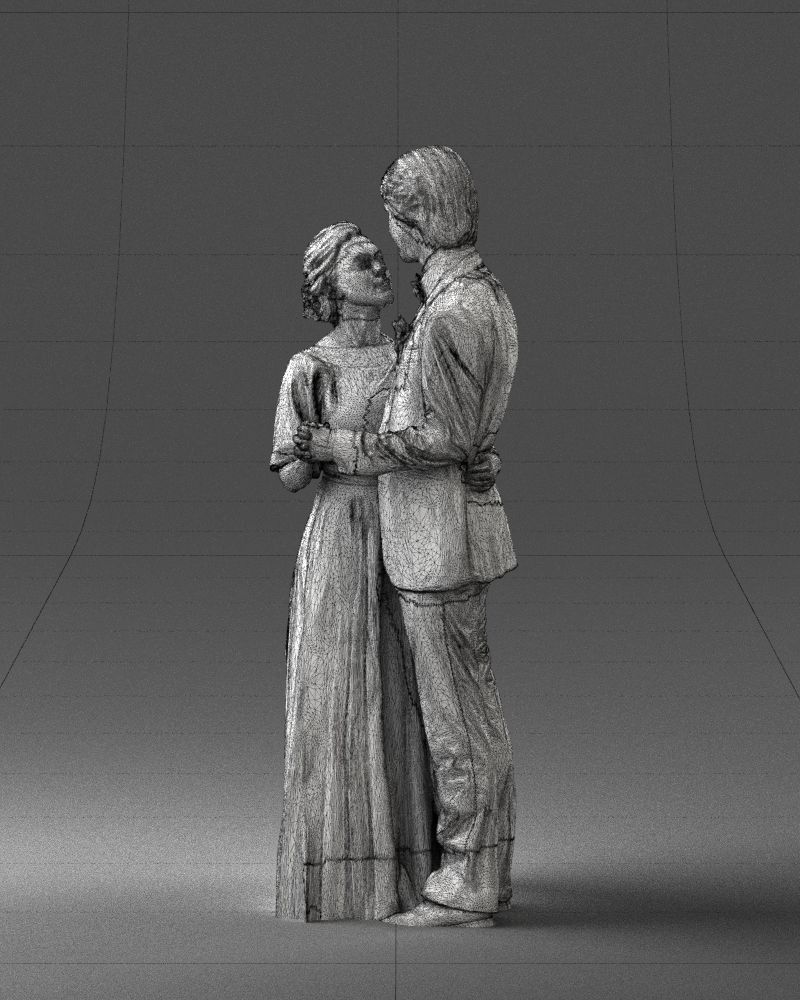 000016 Wedding couple 0430 3D model_32