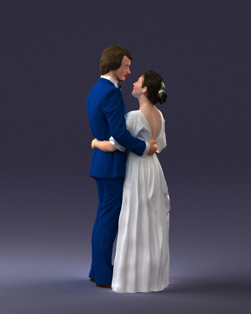 000016 Wedding couple 0430 3D model_18