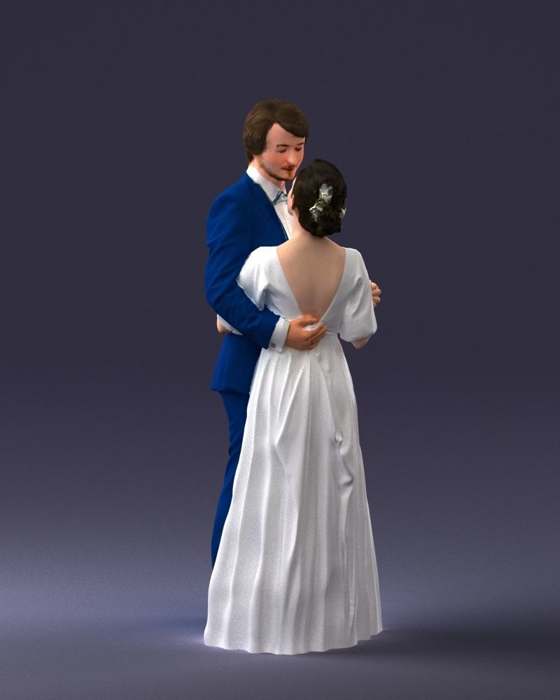 000016 Wedding couple 0430 3D model_15