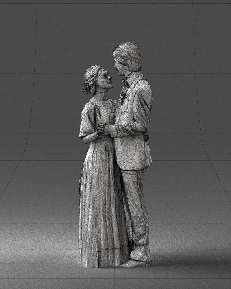 000016 Wedding couple 0430 3D model_35