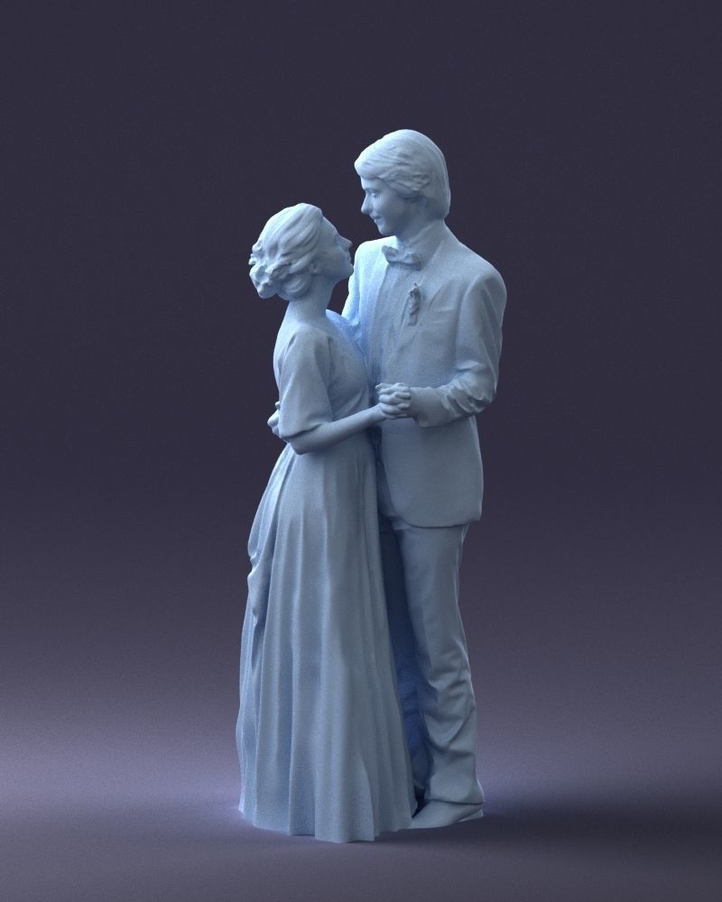 000016 Wedding couple 0430 3D model_7