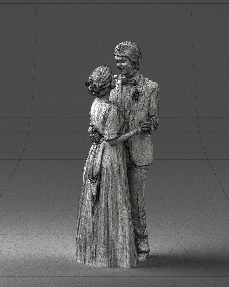 000016 Wedding couple 0430 3D model_11