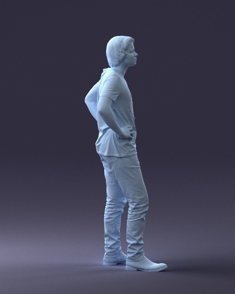 000123 Teenager in Printed Tiger T-Shirt 0303 3dp 3D print model_17