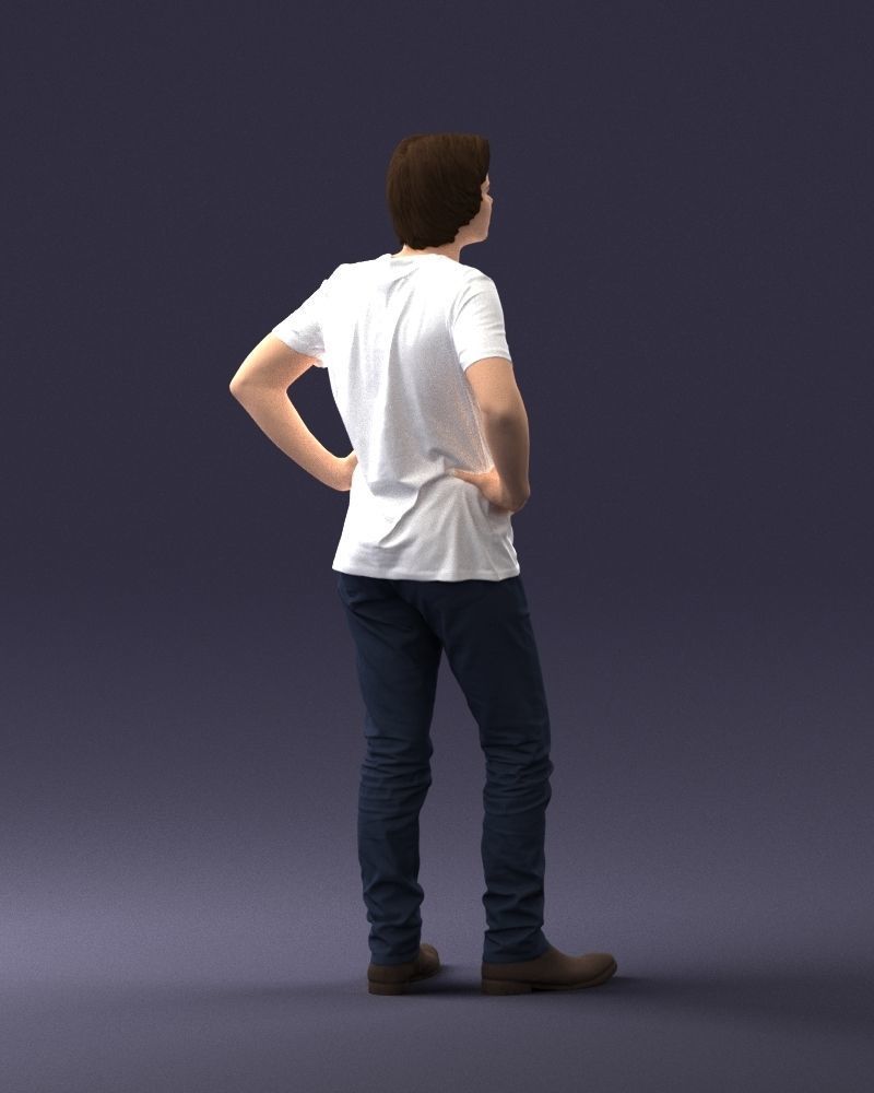 000123 Teenager in Printed Tiger T-Shirt 0303 3dp 3D print model_20