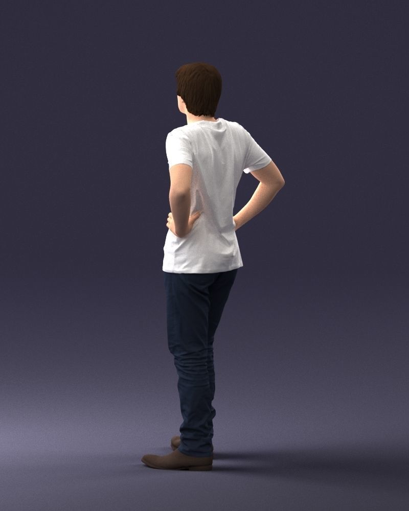 000123 Teenager in Printed Tiger T-Shirt 0303 3dp 3D print model_28