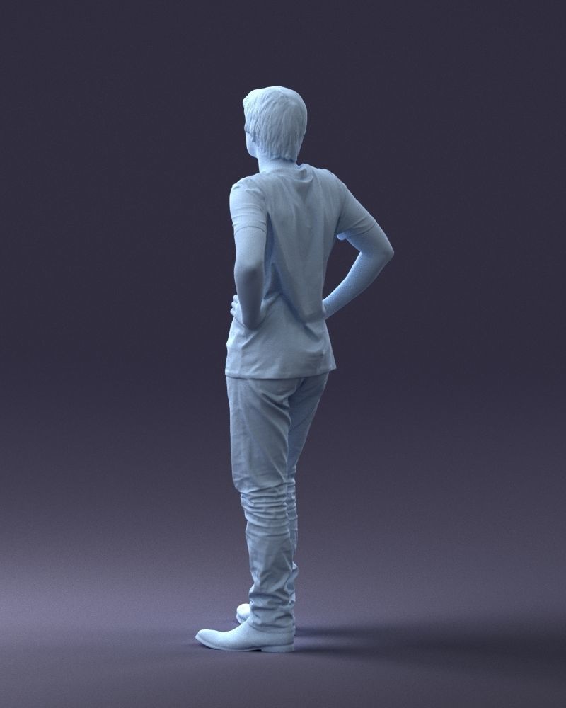 000123 Teenager in Printed Tiger T-Shirt 0303 3dp 3D print model_29