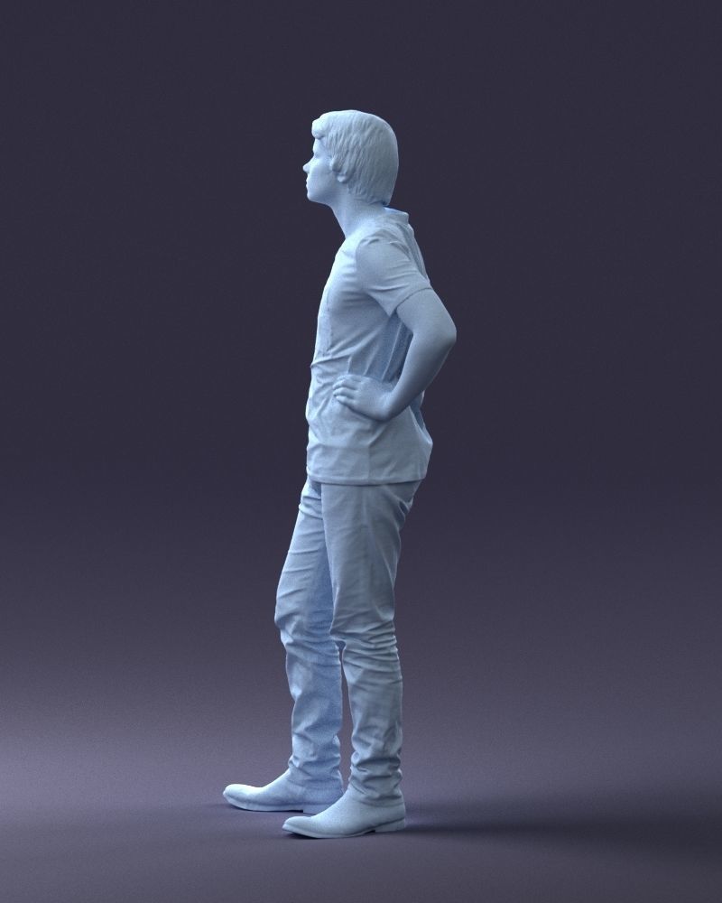 000123 Teenager in Printed Tiger T-Shirt 0303 3dp 3D print model_33