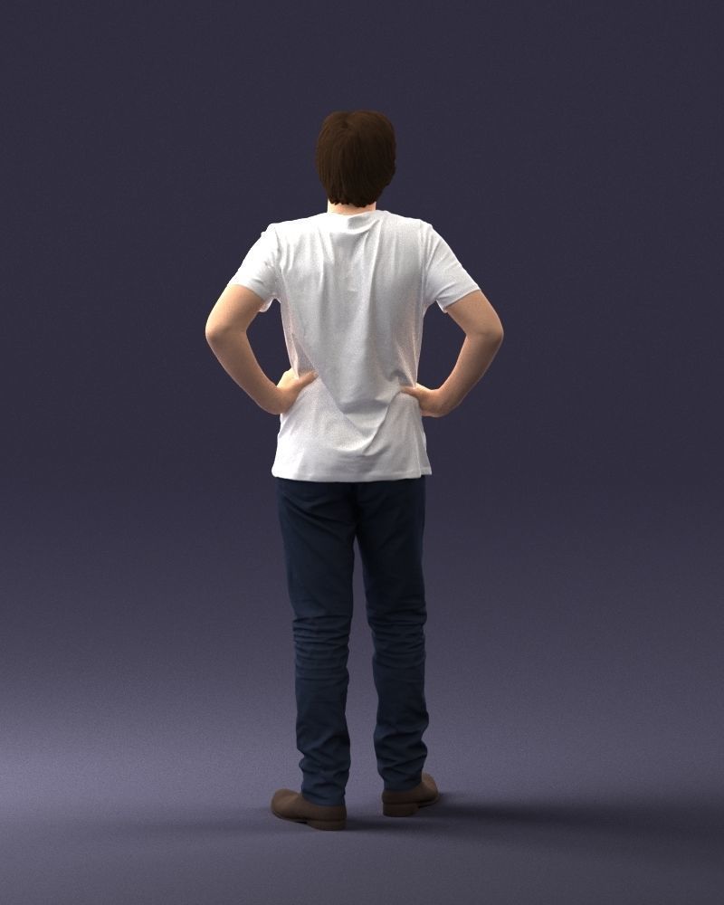 000123 Teenager in Printed Tiger T-Shirt 0303 3dp 3D print model_24