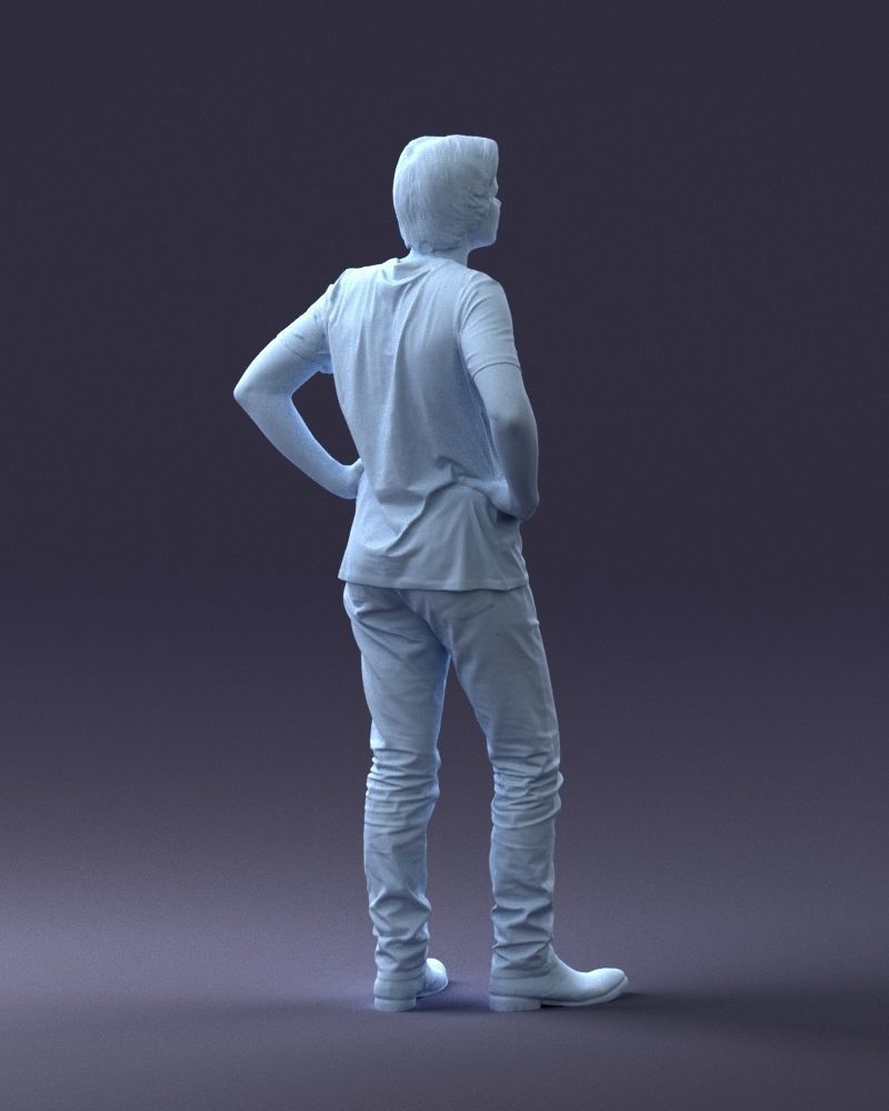 000123 Teenager in Printed Tiger T-Shirt 0303 3dp 3D print model_21