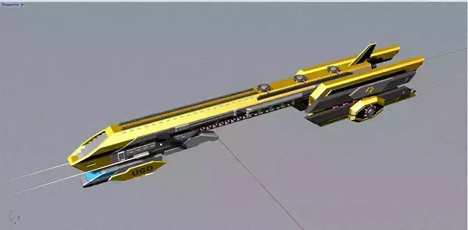 Destroyer Hardpoint Spaceship