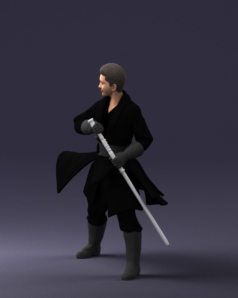 000173 Martial Arts Warrior Character 0820 3dp 3D print model_27