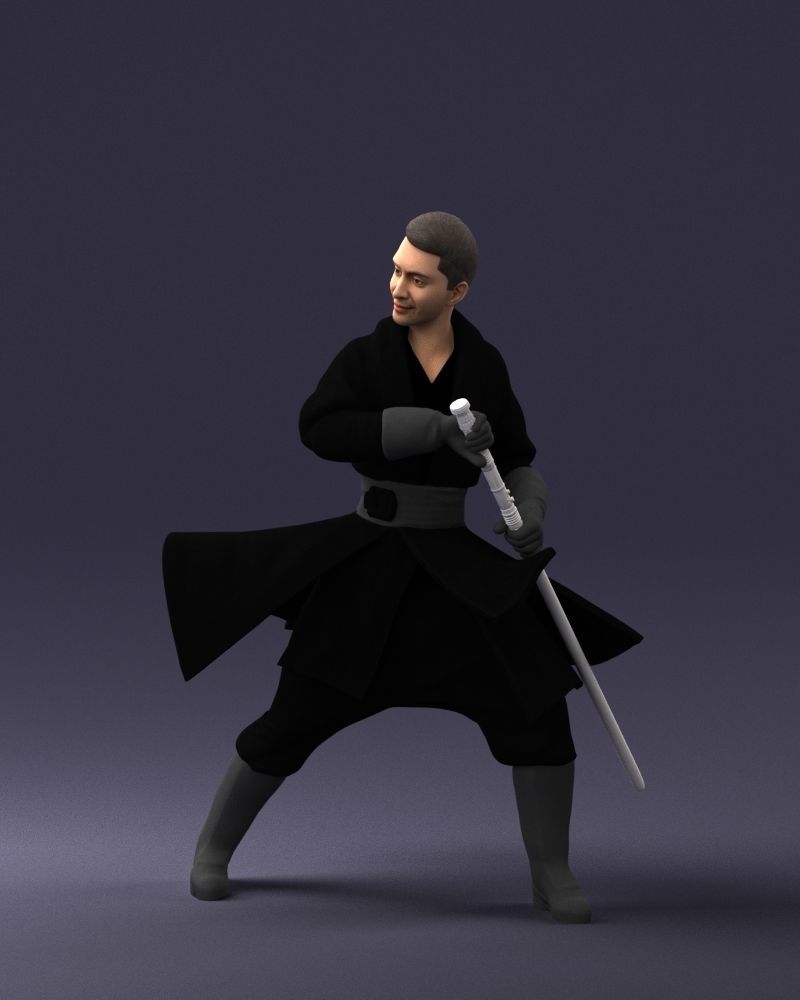 000173 Martial Arts Warrior Character 0820 3dp 3D print model_33