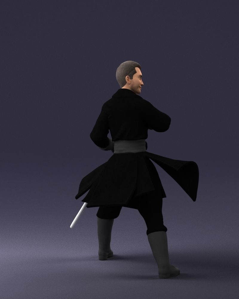 000173 Martial Arts Warrior Character 0820 3dp 3D print model_15