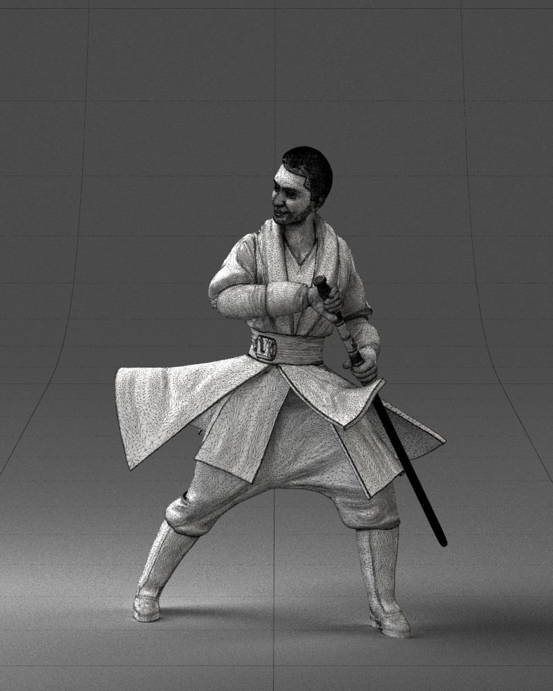 000173 Martial Arts Warrior Character 0820 3dp 3D print model_35