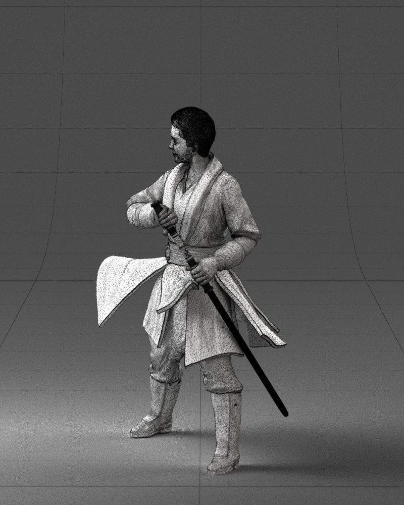 000173 Martial Arts Warrior Character 0820 3dp 3D print model_29