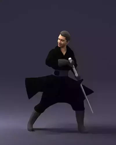 000173 Martial Arts Warrior Character 0820 3dp