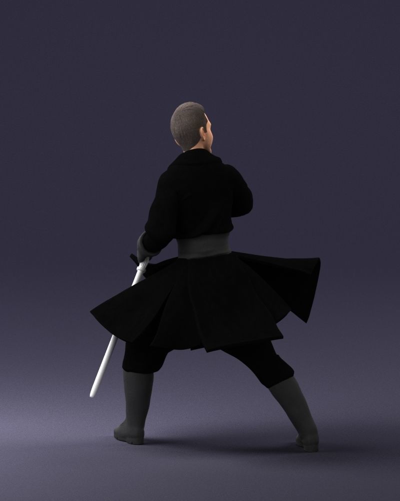 000173 Martial Arts Warrior Character 0820 3dp 3D print model_18