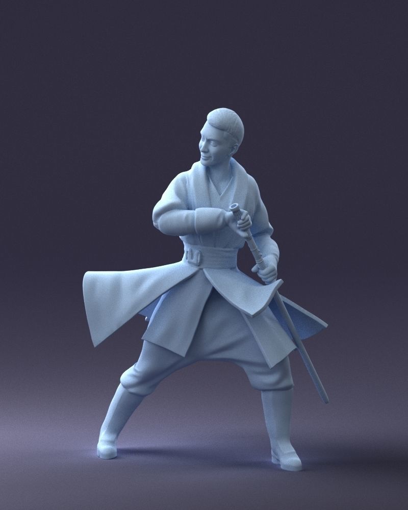 000173 Martial Arts Warrior Character 0820 3dp 3D print model_34