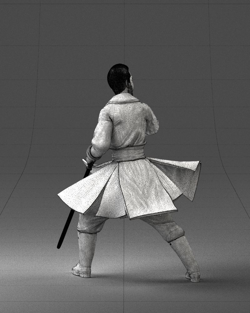 000173 Martial Arts Warrior Character 0820 3dp 3D print model_20