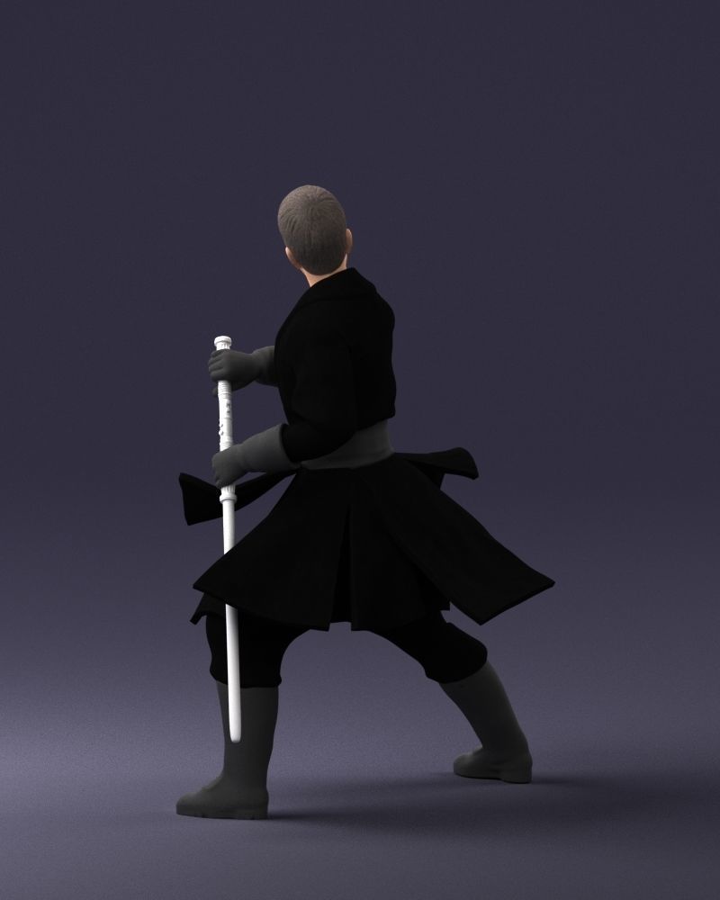 000173 Martial Arts Warrior Character 0820 3dp 3D print model_21