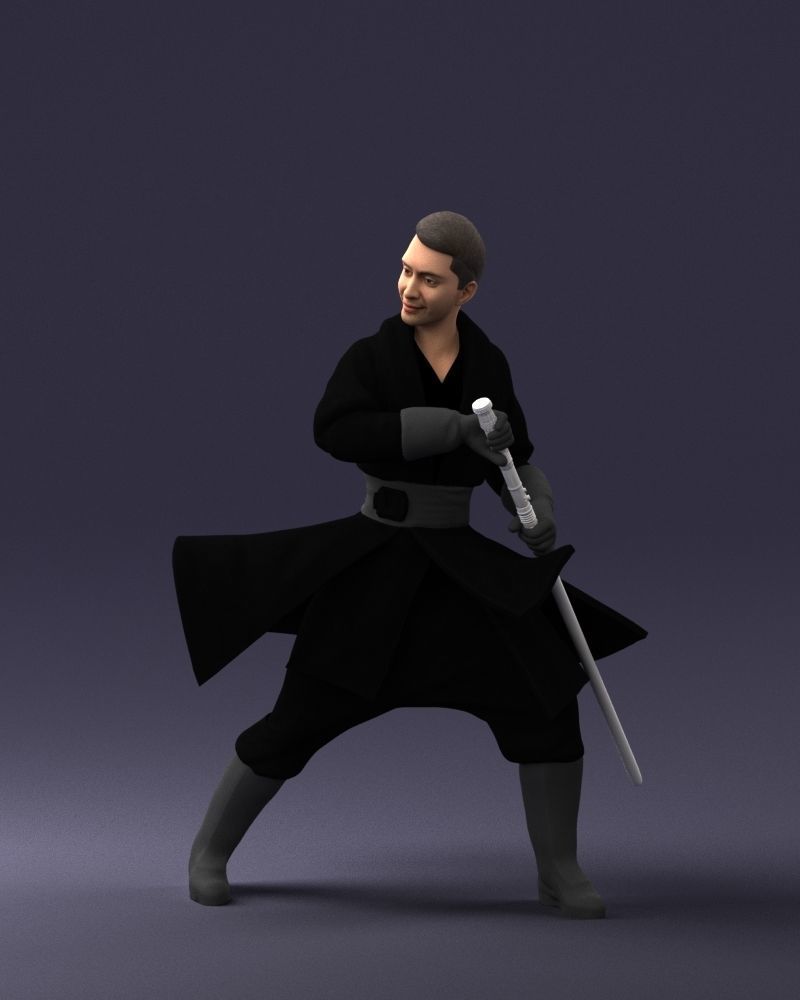 000173 Martial Arts Warrior Character 0820 3dp 3D print model_36