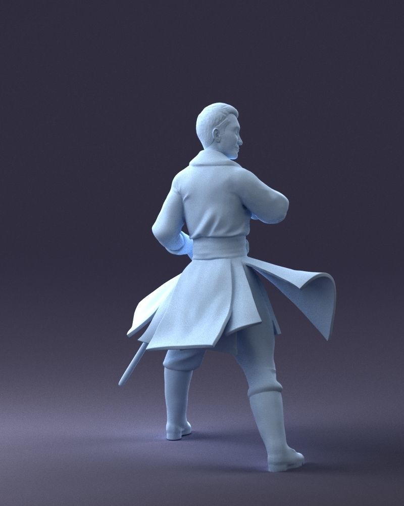 000173 Martial Arts Warrior Character 0820 3dp 3D print model_16
