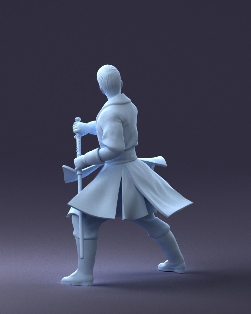 000173 Martial Arts Warrior Character 0820 3dp 3D print model_22