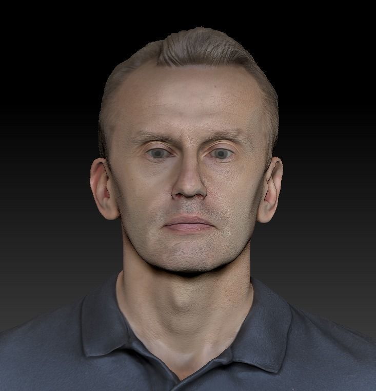 Man in casual style ready for animation 312 Low-poly 3D model_6